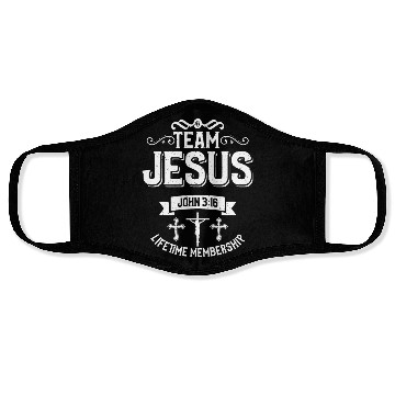 Discover Team Jesus Love Jesus Christian Christmas Face Masks