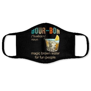 Discover Bourbon Magic Brown Water For Fun People Face Masks