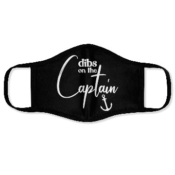 Discover Dibs On The Captain Funny Captain Wife Captain Face Masks
