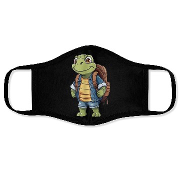 Discover Turtle Wearing Backpack Face Masks