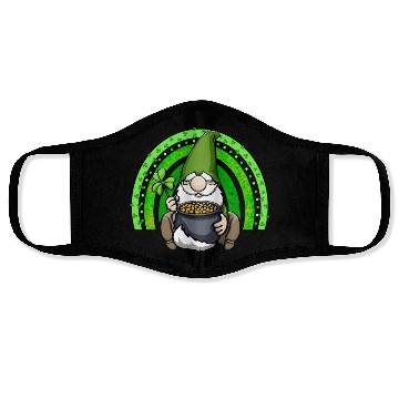 Discover Pot of Gold Gnome Rainbow Face Masks