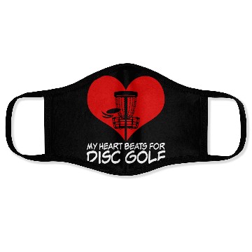 Discover Disc Golf Discgolf Spruch Frisbee Face Masks