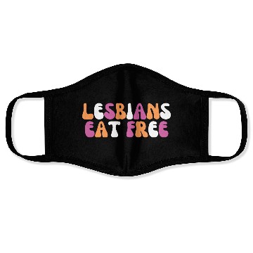 Discover Lesbians Eat Free Funny Lesbian Pride Month Gift Face Masks
