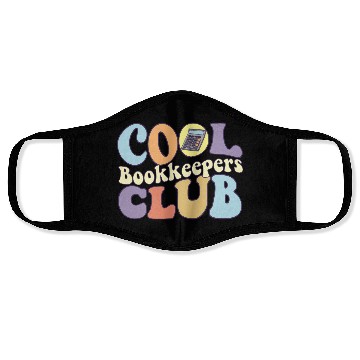 Discover Cool Bookkeeper Club CPA Certified Public Face Masks