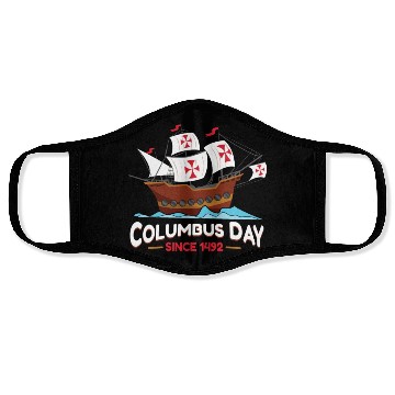 Discover Columbus Day Since 1492 Face Masks