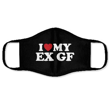 Discover I Love My Ex Girlfriend I Heart Groovy Face Masks