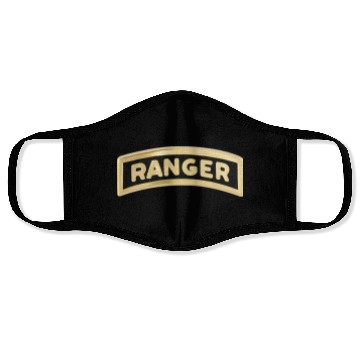 Discover us army ranger tab enameled Face Masks