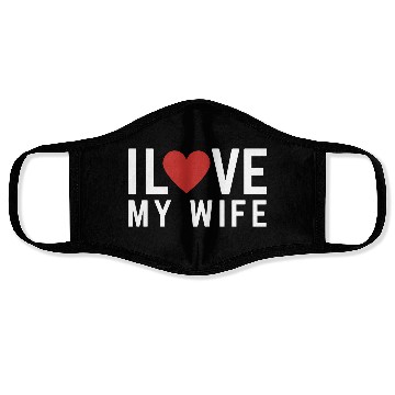 Discover I love my Wife Face Masks