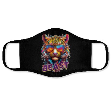 Discover Beast Tiger1 Face Masks