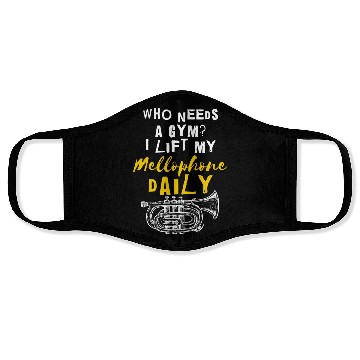 Discover Mellophonist Musical Instrument Orchestra Face Masks