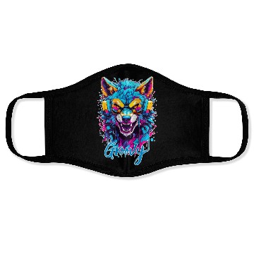 Discover Groovy Wolf Face Masks