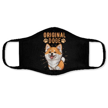 Discover Original Doge Shiba Inu Face Masks
