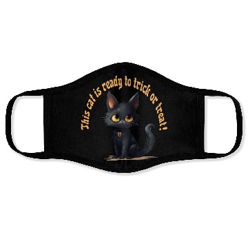 Discover This Cat Is Ready To Trick or Treat, Halloween, Face Masks