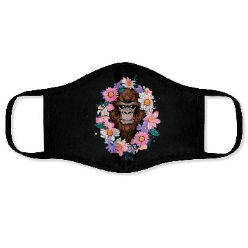 Discover Flowery Bigfoot Face Masks
