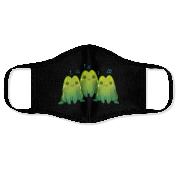 Discover Green Singing Frog Trio Face Masks