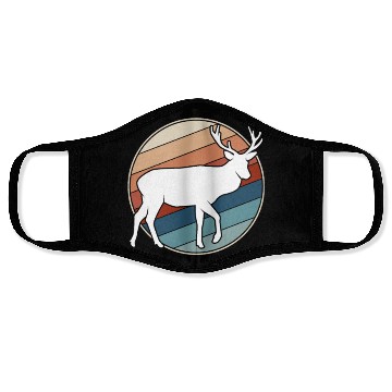 Discover Deer in Retro Style Face Masks