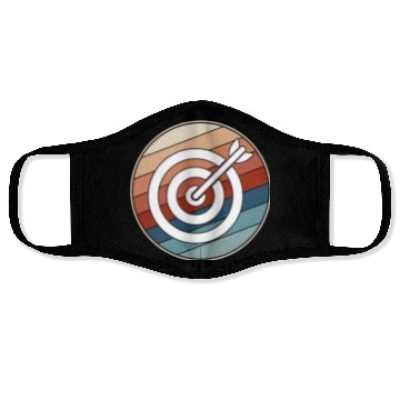 Discover Retro Archery Bullseye Face Masks