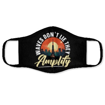 Discover Ham Radio Operator Morse Code Radioactivity Face Masks