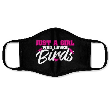 Discover Bird Budgie Girl Love Parrot Sparrow Hummingbird Face Masks