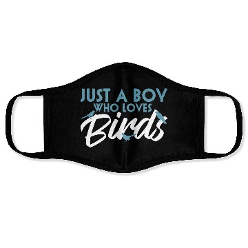 Discover Bird Budgie Boy Avian Love Robin Heron Hummingbird Face Masks