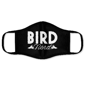 Discover Bird Nerd Joke Birds Lover Budgie Parrot Heron Face Masks