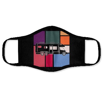 Discover Vintage Camper – Retro Road Trip Face Masks