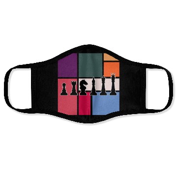 Discover Vintage Chess – Retro Strategy Master Face Masks