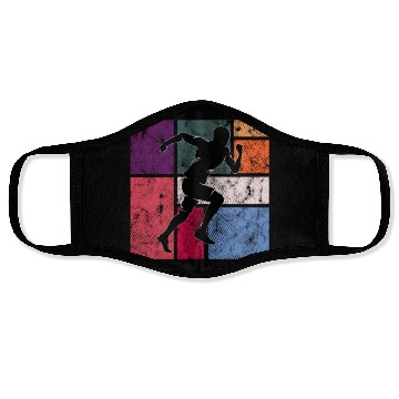 Discover Vintage Running Athlete Face Masks