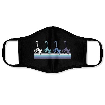 Discover Gradient Monkey Silhouette Face Masks