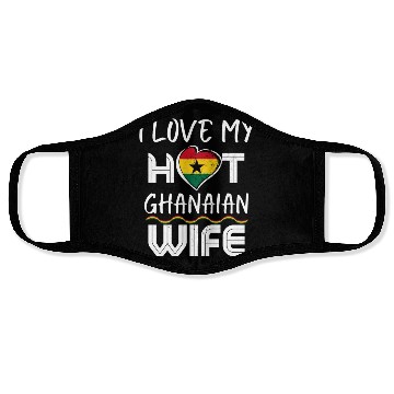 Discover Funny I Love My Hot Ghanaian Wife Husband Face Masks