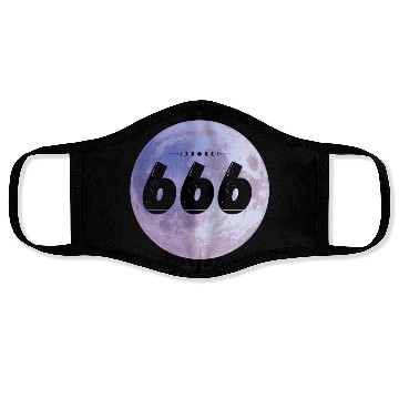 Discover Purple Moon Angel Numbers 666 Face Masks
