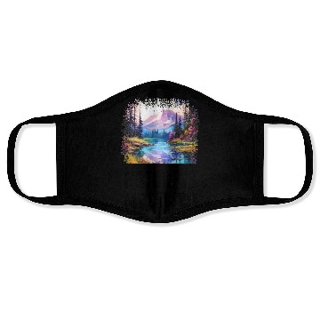 Discover Nature Is My Church Face Masks