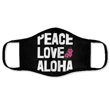 Discover Peace Love Aloha Face Masks
