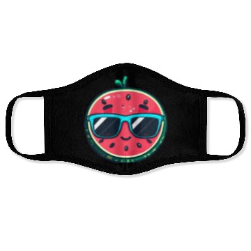 Discover Kawaii Melon with Sunglasses: Summer Fruit Chill Face Masks