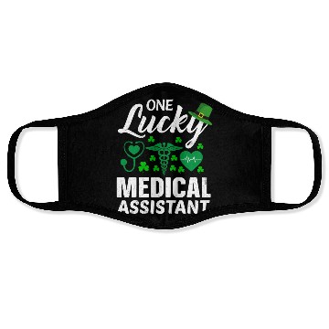 Discover St Patrick'S Day Lucky Medical Assistant Face Masks