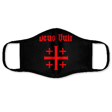 Discover Jerusalem Cross Crus Emblem Knights Templar Face Masks
