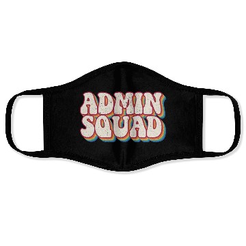 Discover School Administrator Principal Admin Squad Face Masks