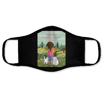 Discover Cattitude is everything meow or never Face Masks