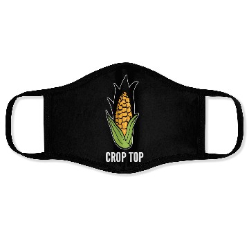 Discover Crop Top Vegetable Farmer Gift Face Masks
