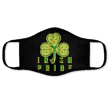 Discover Irish Pride Clover Shamrock St Patricks Face Masks