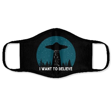 Discover I Want To Believe World Ufo Day Face Masks