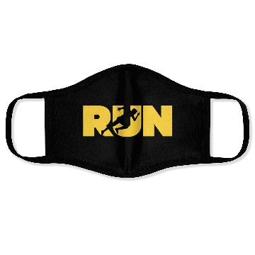 Discover Run running fitness sport lovers gift Face Masks