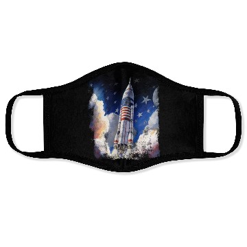 Discover Patriotic Starship US Astronauts Stars and Stripes Face Masks