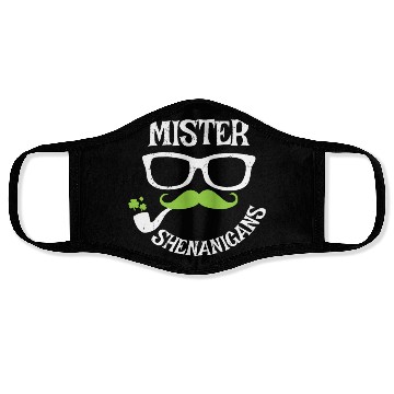 Discover Mister Shenanigans Funny St. Patrick's Day Gift Face Masks