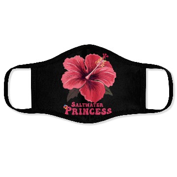 Discover Surfing Girl Hibiscus Face Masks