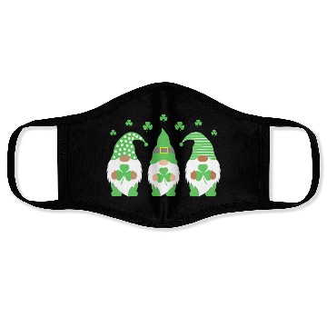 Discover St. Patrick's Day Bearded Diversity Gnomes Face Masks