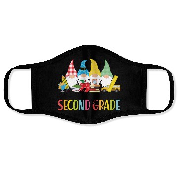 Discover Oh Hey Second Grade Gnomes Student 2nd Grade Back Face Masks