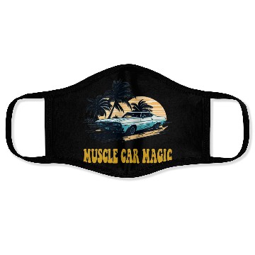 Discover Muscle Car Magic Face Masks
