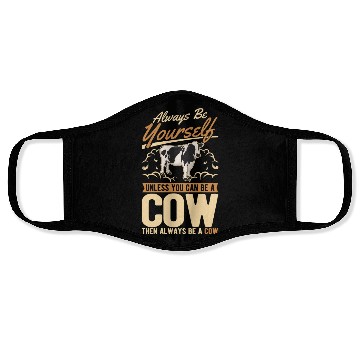 Discover Cow Gift Farmer Cattle Breeder Cows Face Masks
