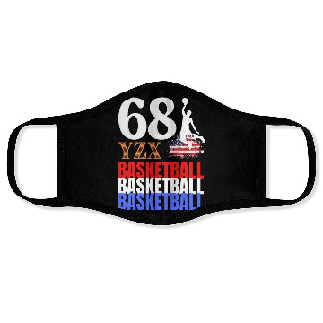 Discover American basketball tri-colour Face Masks